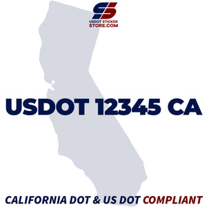 usdot sticker California