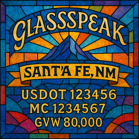 Custom Truck Door Lettering Sticker Decal Signs With Company Name, Location, USDOT, MC, CA, KYU, GVW & More | Create Your Own USDOT Truck Door Sign