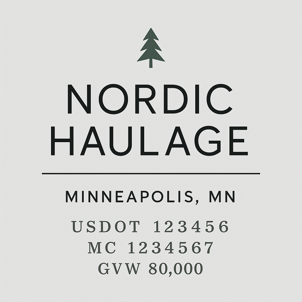 Custom Truck Door Lettering Sticker Decal Signs With Company Name, Location, USDOT, MC, CA, KYU, GVW & More | Create Your Own USDOT Truck Door Sign