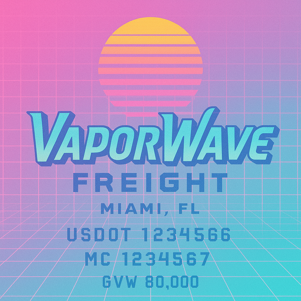 Custom Truck Door Lettering Sticker Decal Signs With Company Name, Location, USDOT, MC, CA, KYU, GVW & More | Create Your Own USDOT Truck Door Sign