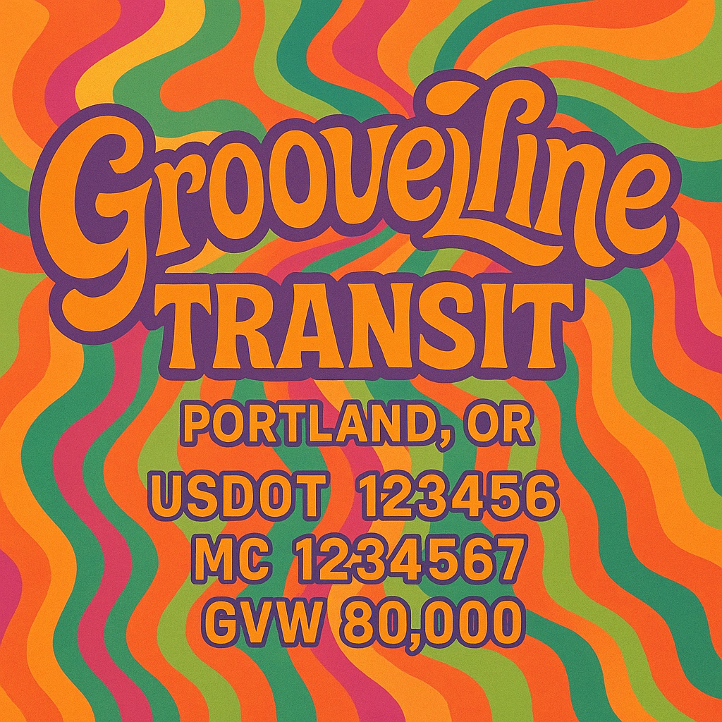 Custom Truck Door Lettering Sticker Decal Signs With Company Name, Location, USDOT, MC, CA, KYU, GVW & More | Create Your Own USDOT Truck Door Sign