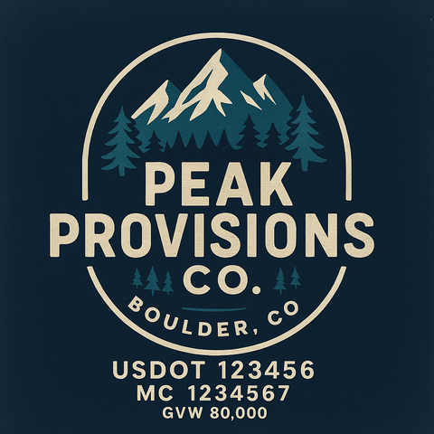 Custom Truck Door Lettering Sticker Decal Signs With Company Name, Location, USDOT, MC, CA, KYU, GVW & More | Create Your Own USDOT Truck Door Sign