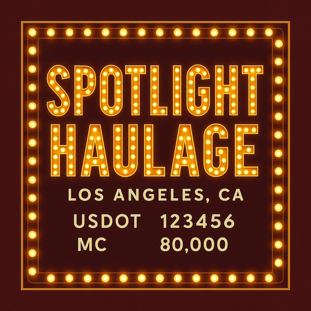 Custom Truck Door Lettering Sticker Decal Signs With Company Name, Location, USDOT, MC, CA, KYU, GVW & More | Create Your Own USDOT Truck Door Sign