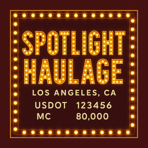 Custom Truck Door Lettering Sticker Decal Signs With Company Name, Location, USDOT, MC, CA, KYU, GVW & More | Create Your Own USDOT Truck Door Sign