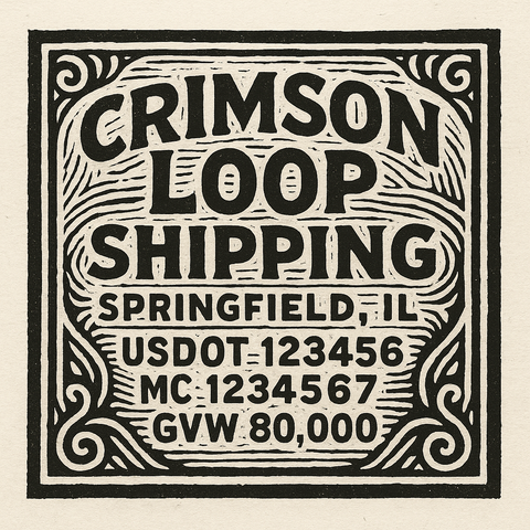 Custom Truck Door Lettering Sticker Decal Signs With Company Name, Location, USDOT, MC, CA, KYU, GVW & More | Create Your Own USDOT Truck Door Sign