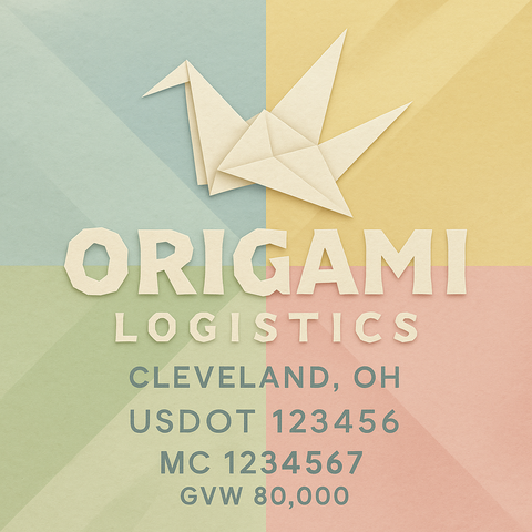 Custom Truck Door Lettering Sticker Decal Signs With Company Name, Location, USDOT, MC, CA, KYU, GVW & More | Create Your Own USDOT Truck Door Sign