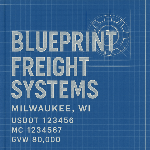 Custom Truck Door Lettering Sticker Decal Signs With Company Name, Location, USDOT, MC, CA, KYU, GVW & More | Create Your Own USDOT Truck Door Sign