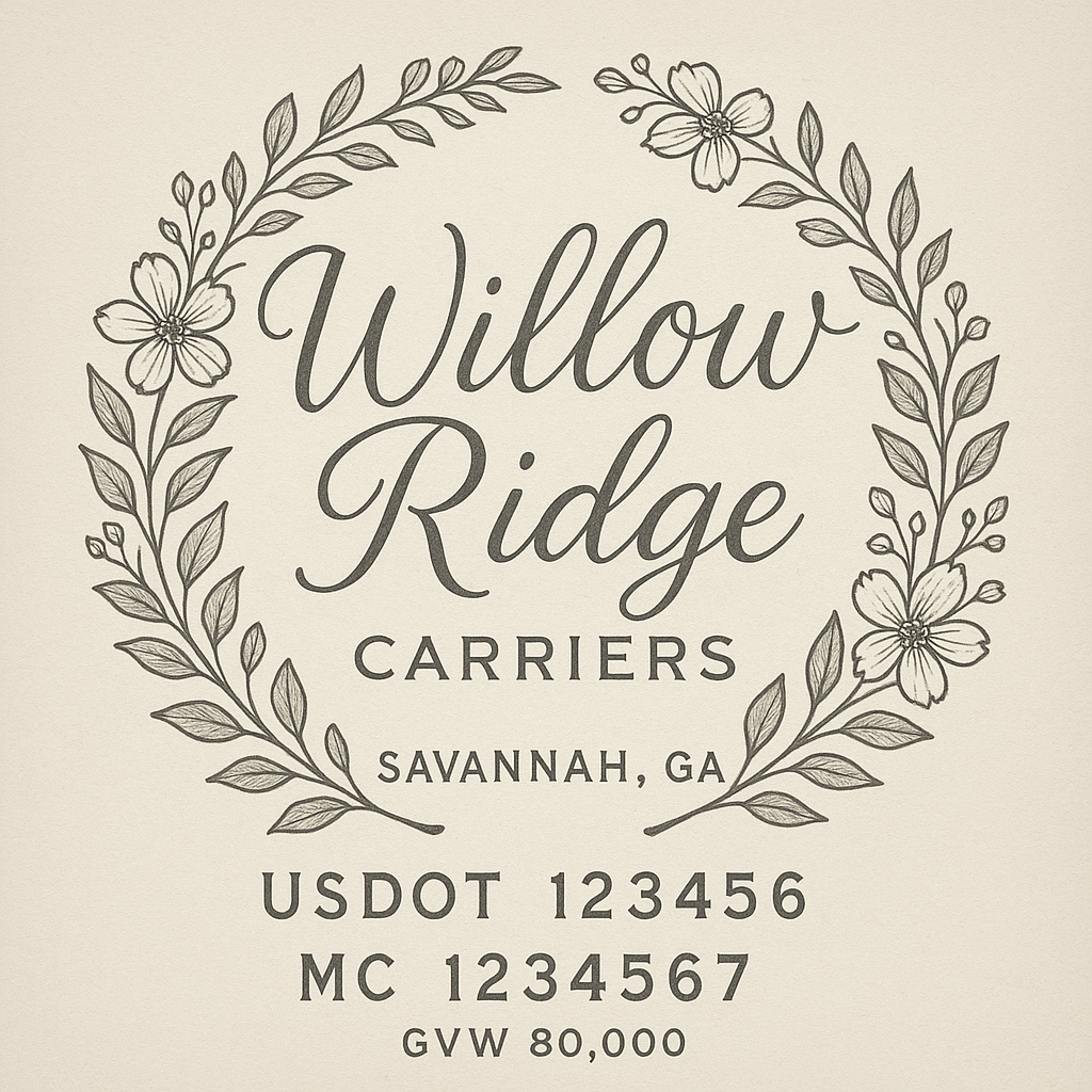 Custom Truck Door Lettering Sticker Decal Signs With Company Name, Location, USDOT, MC, CA, KYU, GVW & More | Create Your Own USDOT Truck Door Sign