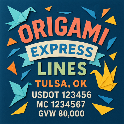 Custom Truck Door Lettering Sticker Decal Signs With Company Name, Location, USDOT, MC, CA, KYU, GVW & More | Create Your Own USDOT Truck Door Sign