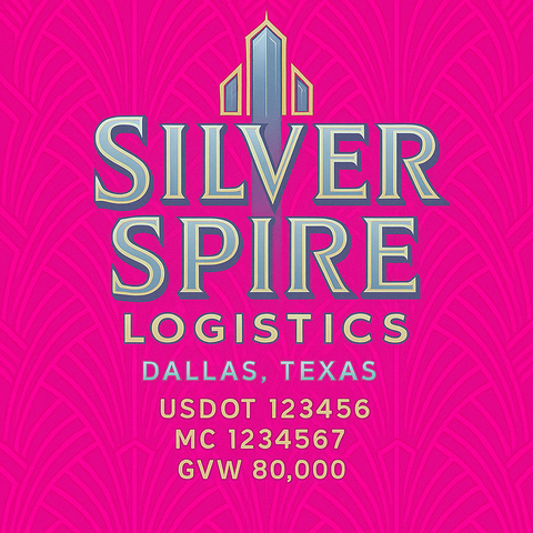 Custom Truck Door Lettering Sticker Decal Signs With Company Name, Location, USDOT, MC, CA, KYU, GVW & More | Create Your Own USDOT Truck Door Sign