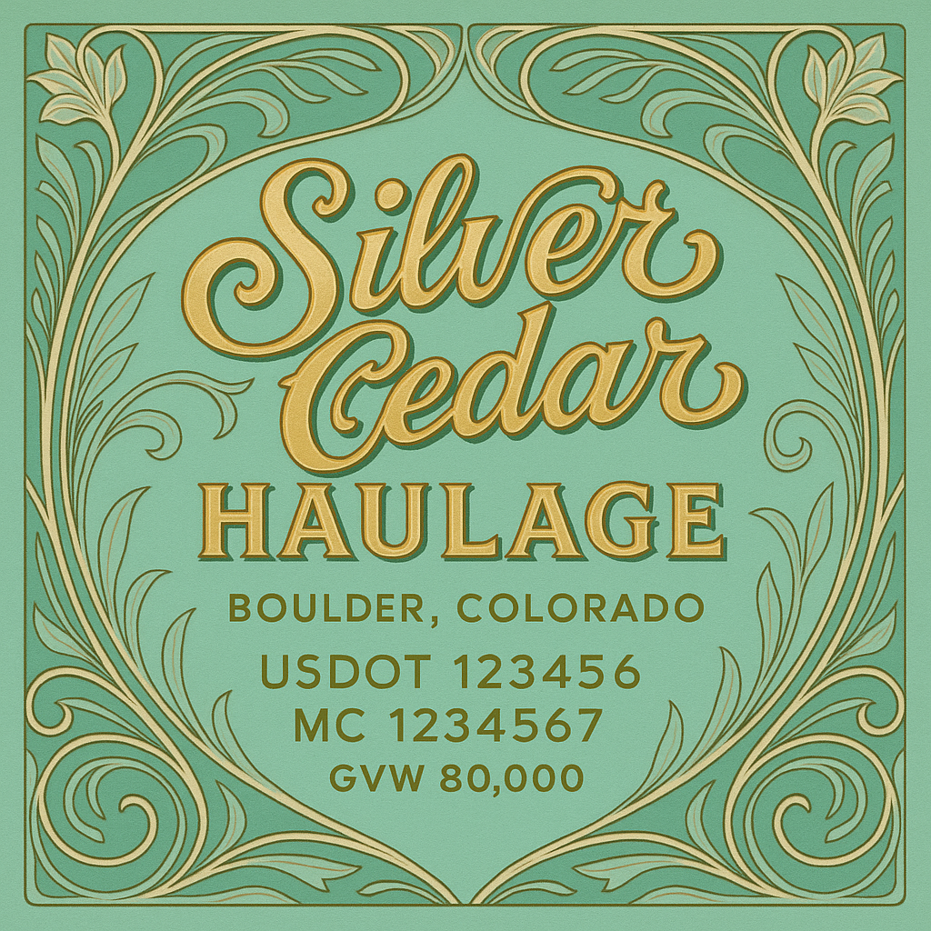 Custom Truck Door Lettering Sticker Decal Signs With Company Name, Location, USDOT, MC, CA, KYU, GVW & More | Create Your Own USDOT Truck Door Sign