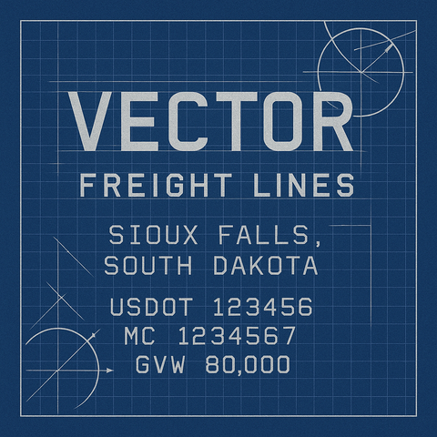 Custom Truck Door Lettering Sticker Decal Signs With Company Name, Location, USDOT, MC, CA, KYU, GVW & More | Create Your Own USDOT Truck Door Sign