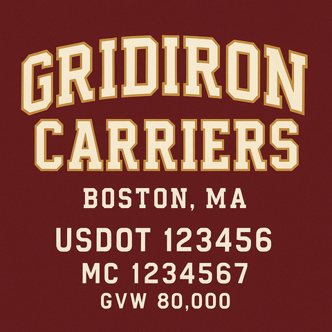 Custom Truck Door Lettering Sticker Decal Signs With Company Name, Location, USDOT, MC, CA, KYU, GVW & More | Create Your Own USDOT Truck Door Sign