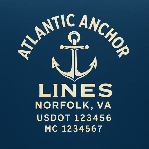 Custom Truck Door Lettering Sticker Decal Signs With Company Name, Location, USDOT, MC, CA, KYU, GVW & More | Create Your Own USDOT Truck Door Sign