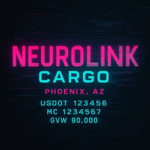 Custom Truck Door Lettering Sticker Decal Signs With Company Name, Location, USDOT, MC, CA, KYU, GVW & More | Create Your Own USDOT Truck Door Sign