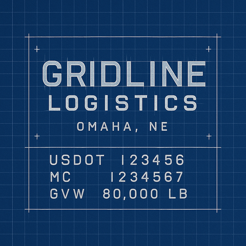 Custom Truck Door Lettering Sticker Decal Signs With Company Name, Location, USDOT, MC, CA, KYU, GVW & More | Create Your Own USDOT Truck Door Sign