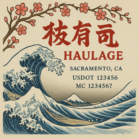 Custom Truck Door Lettering Sticker Decal Signs With Company Name, Location, USDOT, MC, CA, KYU, GVW & More | Create Your Own USDOT Truck Door Sign