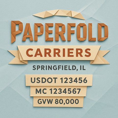 Custom Truck Door Lettering Sticker Decal Signs With Company Name, Location, USDOT, MC, CA, KYU, GVW & More | Create Your Own USDOT Truck Door Sign