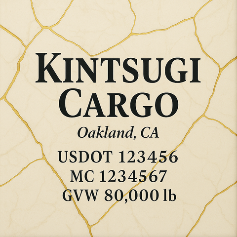 Custom Truck Door Lettering Sticker Decal Signs With Company Name, Location, USDOT, MC, CA, KYU, GVW & More | Create Your Own USDOT Truck Door Sign