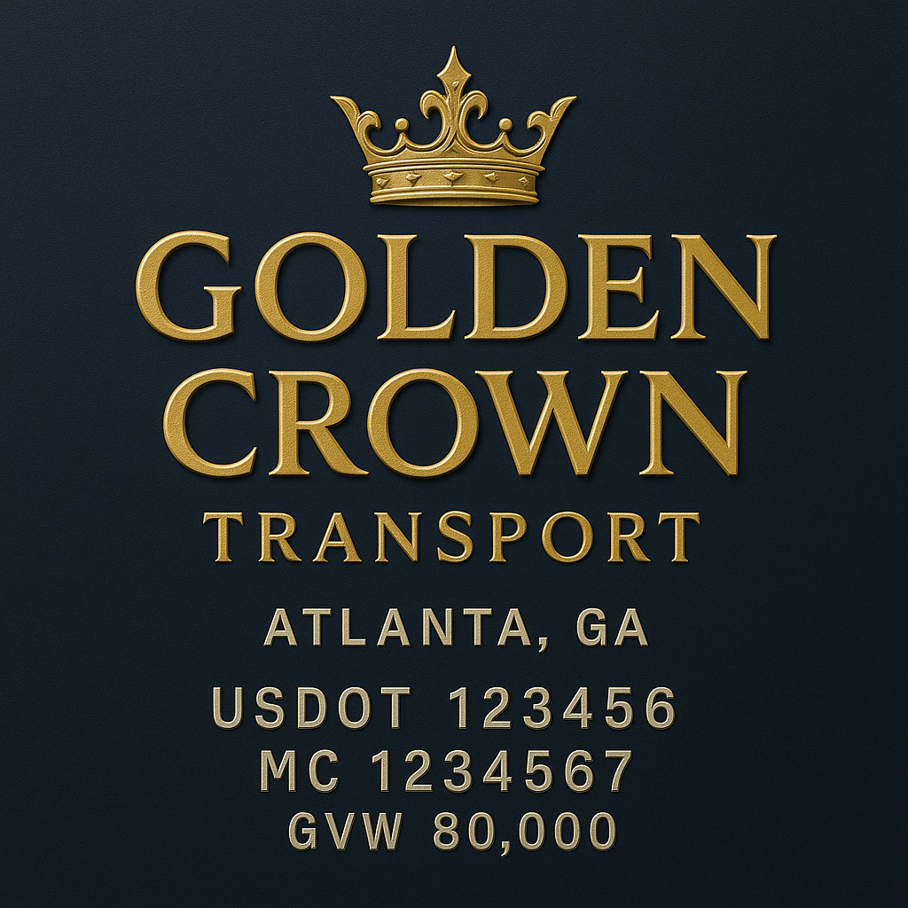 Custom Truck Door Lettering Sticker Decal Signs With Company Name, Location, USDOT, MC, CA, KYU, GVW & More | Create Your Own USDOT Truck Door Sign