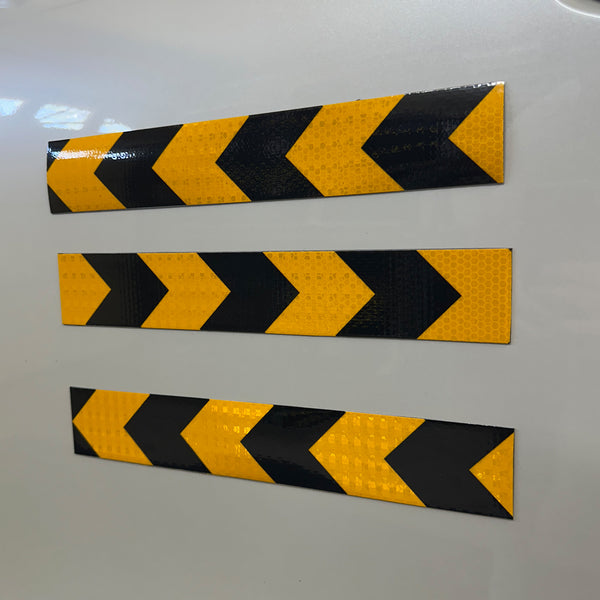 Black & Yellow DOT Reflectors | DOT Magnetic Reflector | DOT Magnetic Reflective Strips