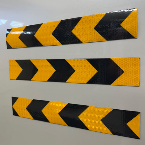 Black & Yellow DOT Reflectors | DOT Magnetic Reflector | DOT Magnetic Reflective Strips
