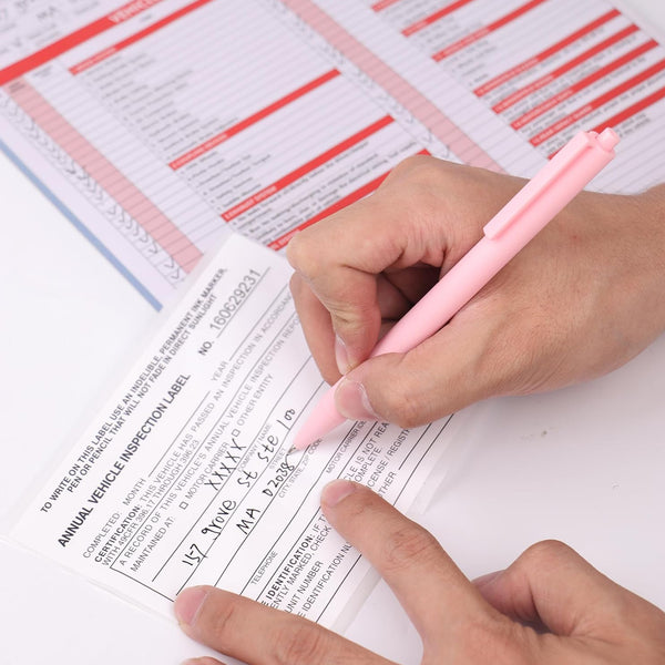 Annual Vehicle Inspection Report & White Annual Vehicle Inspection Label (3-Pack)