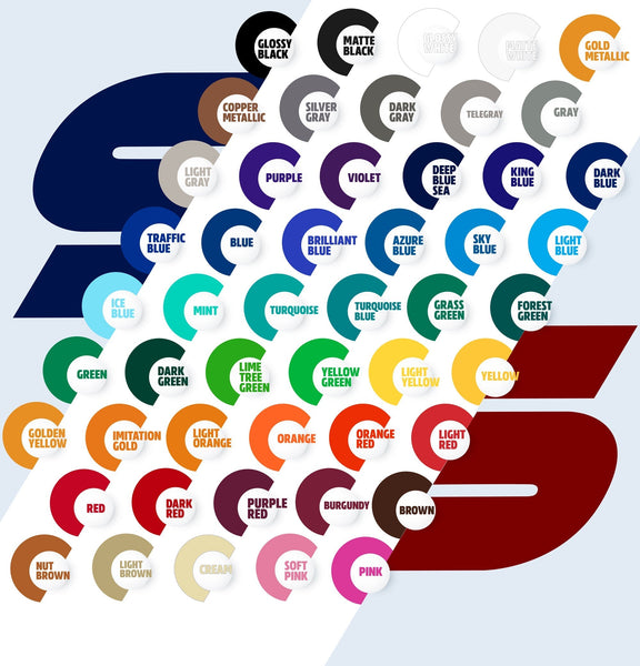 CSL Regulation Number Decal Sticker, (Set of 2)