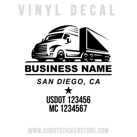 truck door decal usdot mc, truck