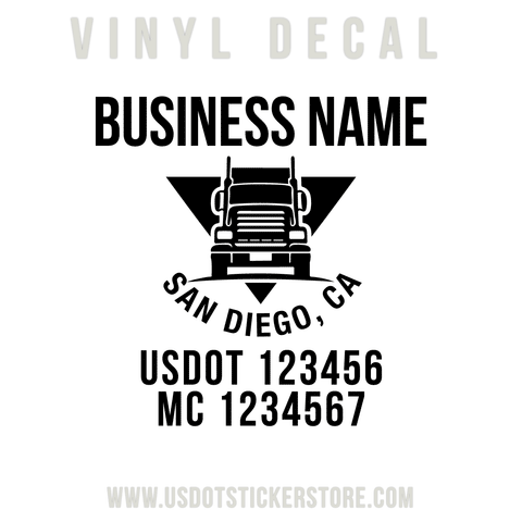 truck door decal usdot mc, truck