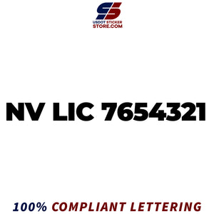 NV LIC sticker