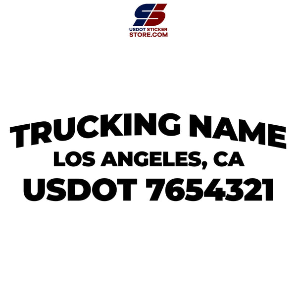 trucking company name with location and usdot number