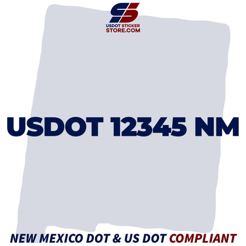 usdot sticker New Mexico