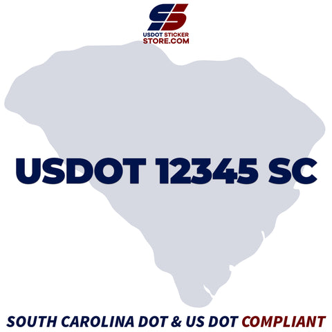 usdot sticker South Carolina